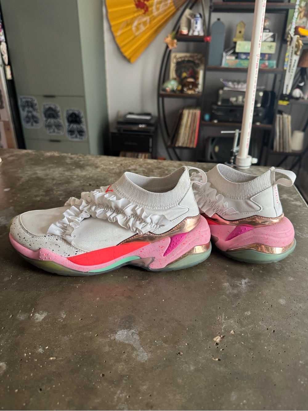 Puma x Sophie Webster ruffled sneakers